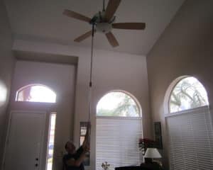 acwc cleaning ceiling fan